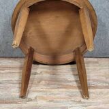 Louis XVI style round ceremonial table in walnut circa 1880