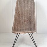 Vintage rattan armchair 1950