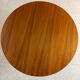 Vintage German round coffee table – Walnut & star base