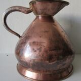 Ancienne cruche mesure en cuivre victorienne XIXe 2 gallons