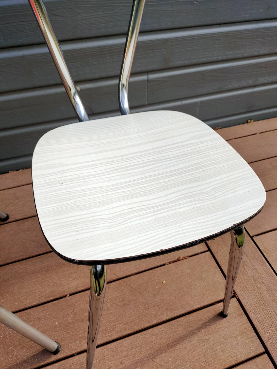 Pair of vintage Formica chairs