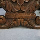 Pair of 19th century walnut stepladder chairs
