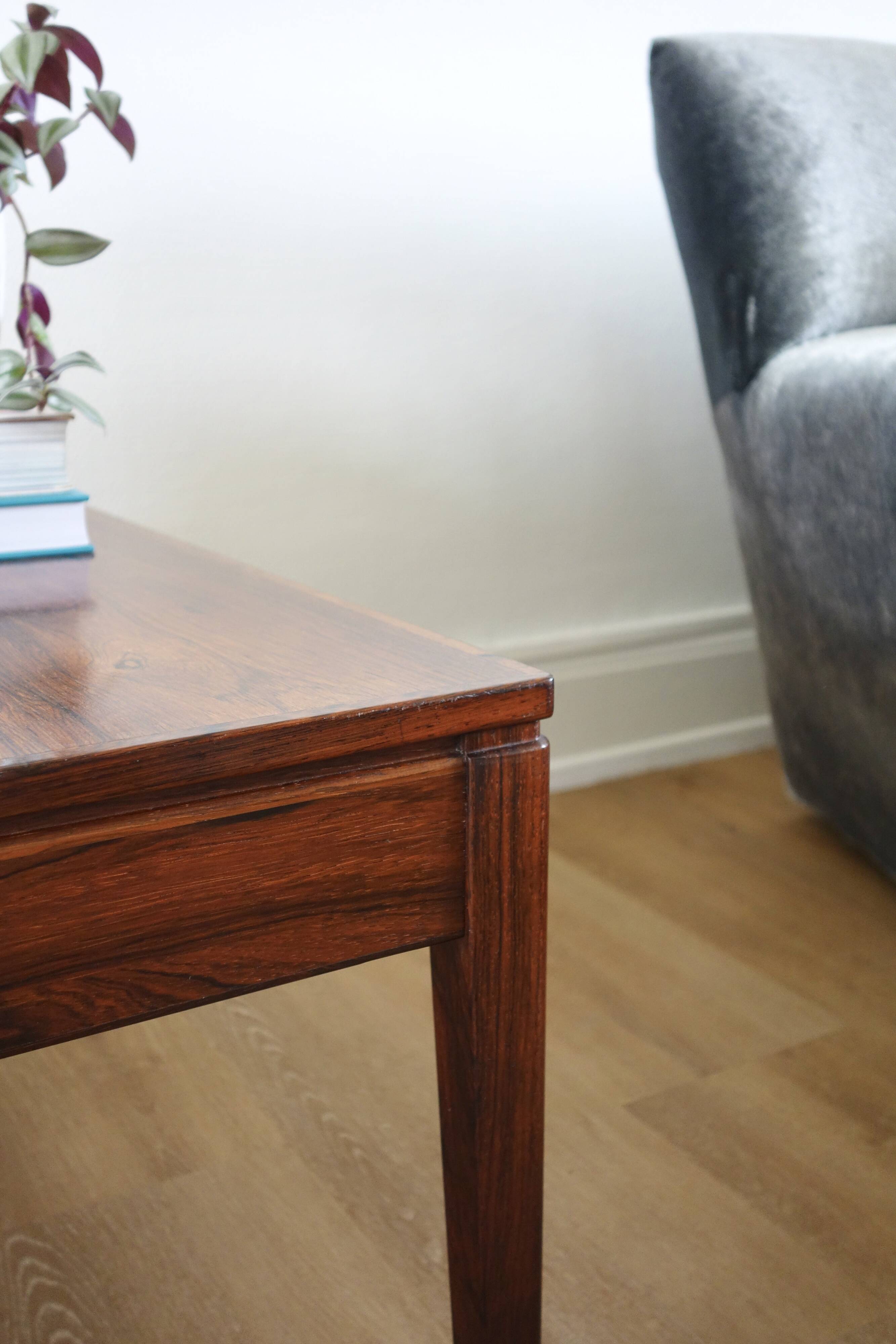 Scandinavian side table in rosewood, Denmark 1960s.