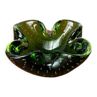 Vintage Italian Bullicante glass bowl from Murano.