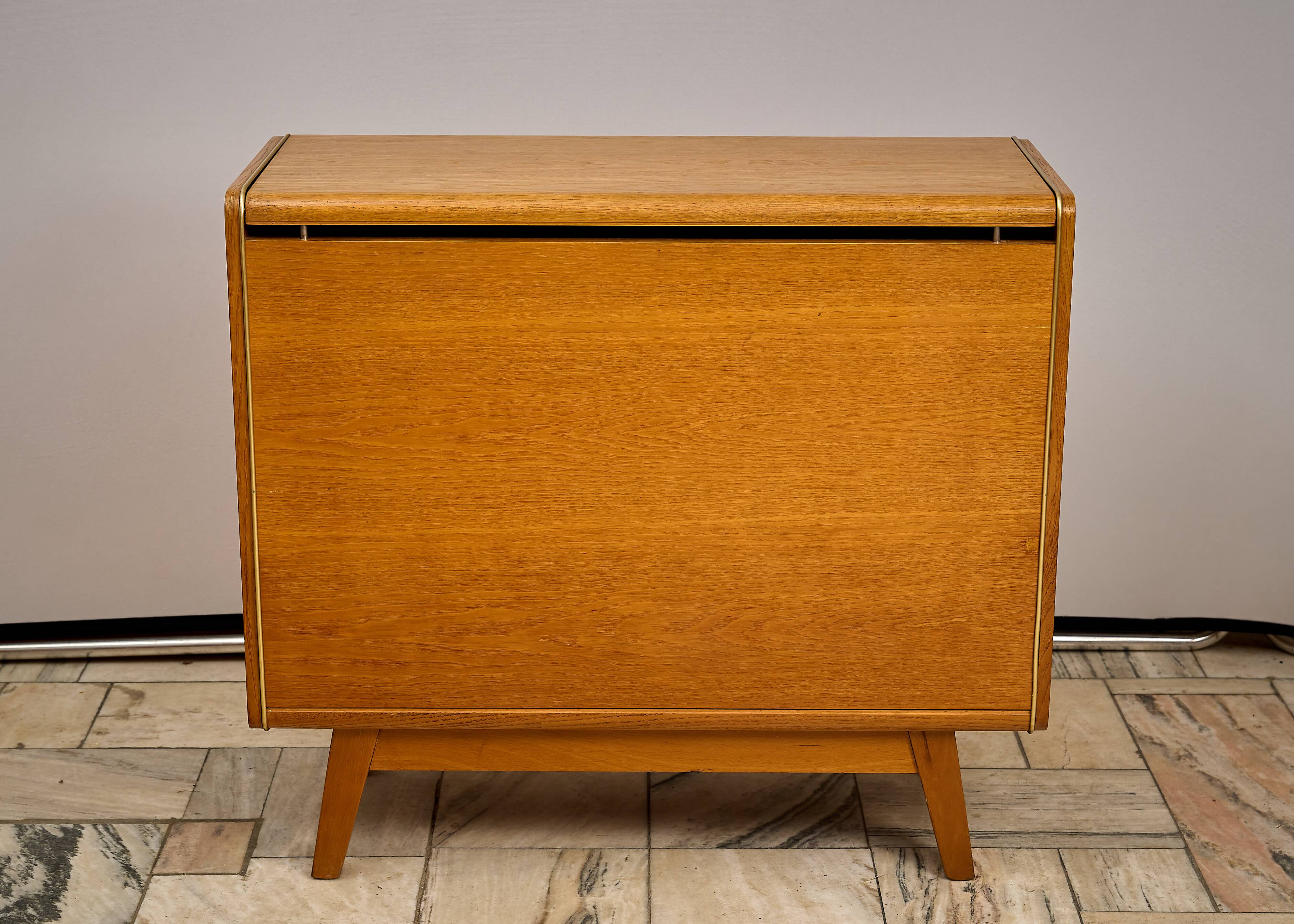 Vintage Bedding Cabinet Jitona Czechoslovakia