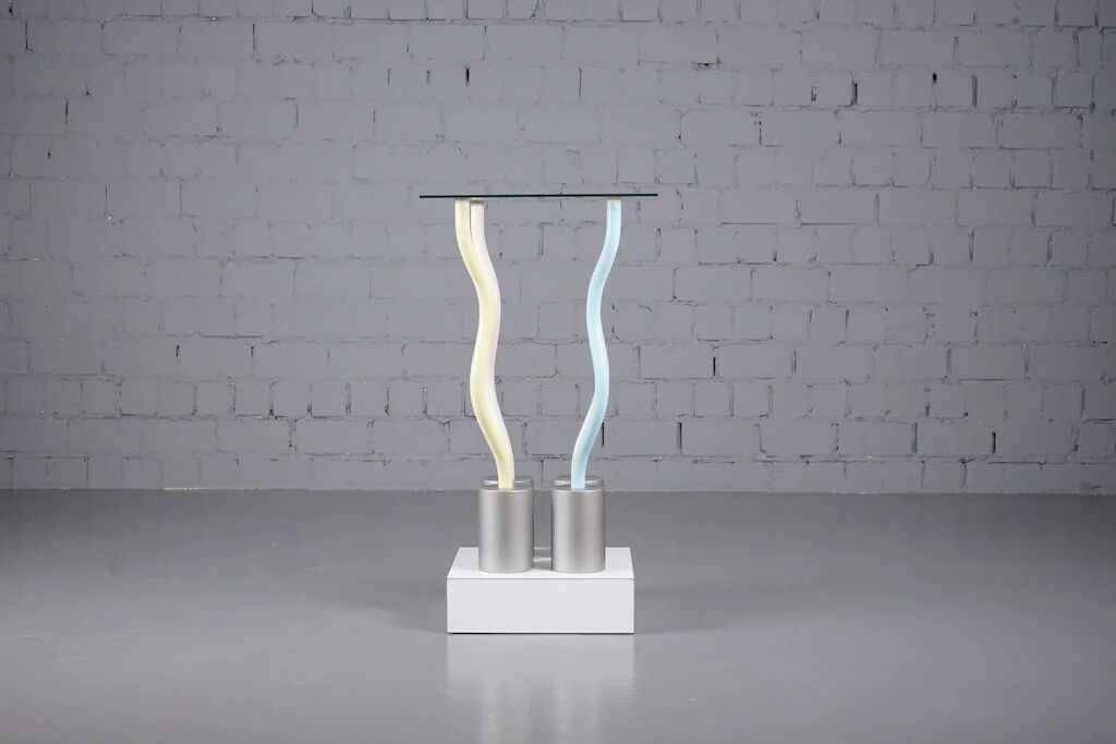 Table prototype Le Strutture Tremano par Ettore Sottsass pour Belux