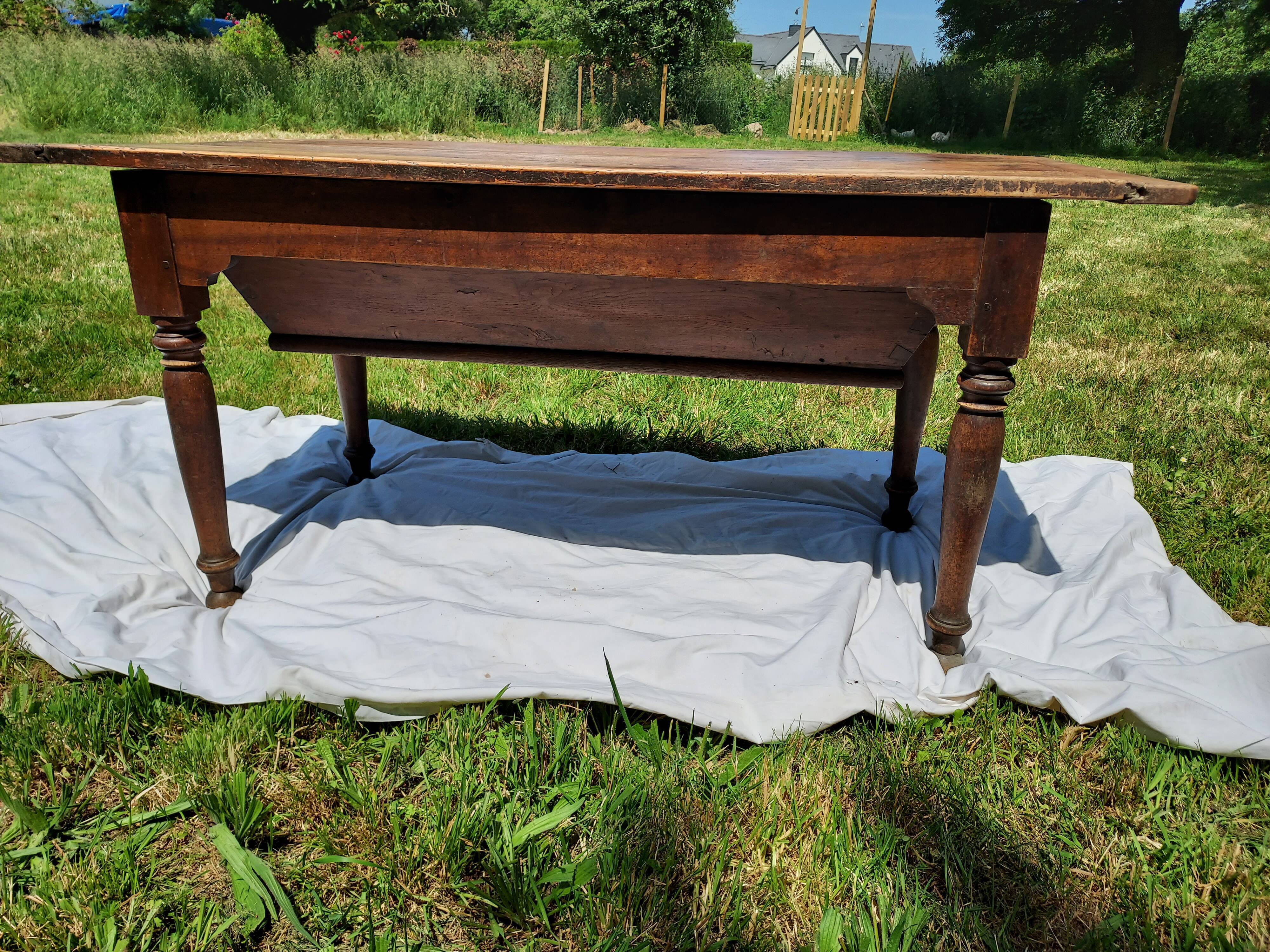 Kneading table, eighteenth-century farmhouse table