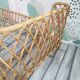 Vintage rattan child bed