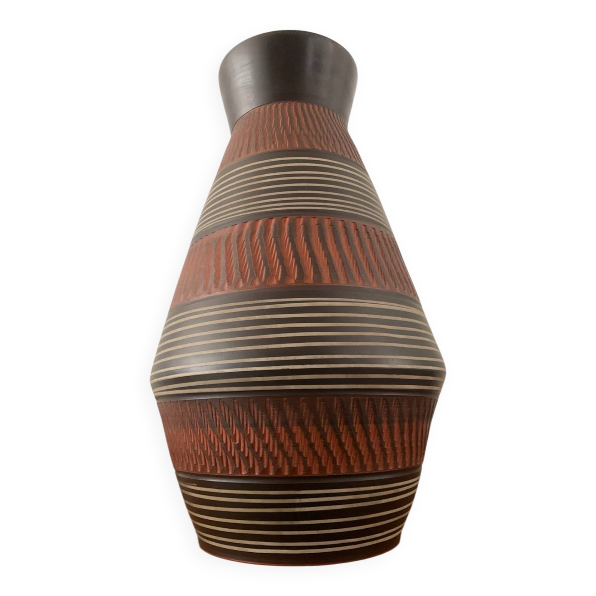 Large vintage Alfred Krupp ceramic vase