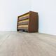 Vintage Scandinavian wooden shoe cabinet