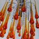 Paolo venini chandelier, murano 70 with large drops
