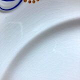 Earthenware dish decorated with Villeroy and Boch fruits