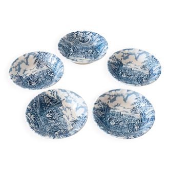 5 Royal Wessex English porcelain bowls