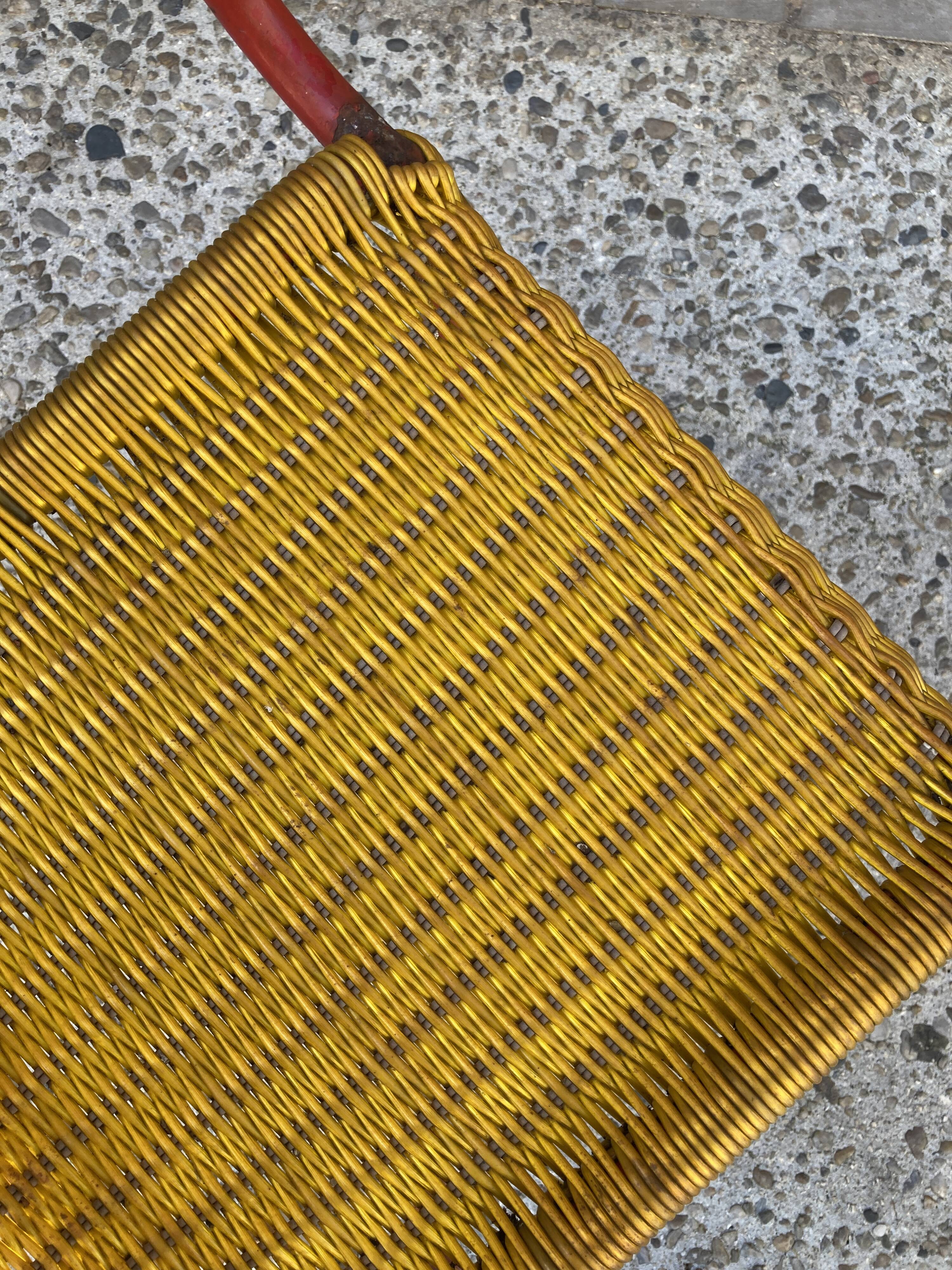 Garden armchair in scoubidou