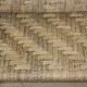 Vintage bench in braided rope and painted wood, 1950s-60s.