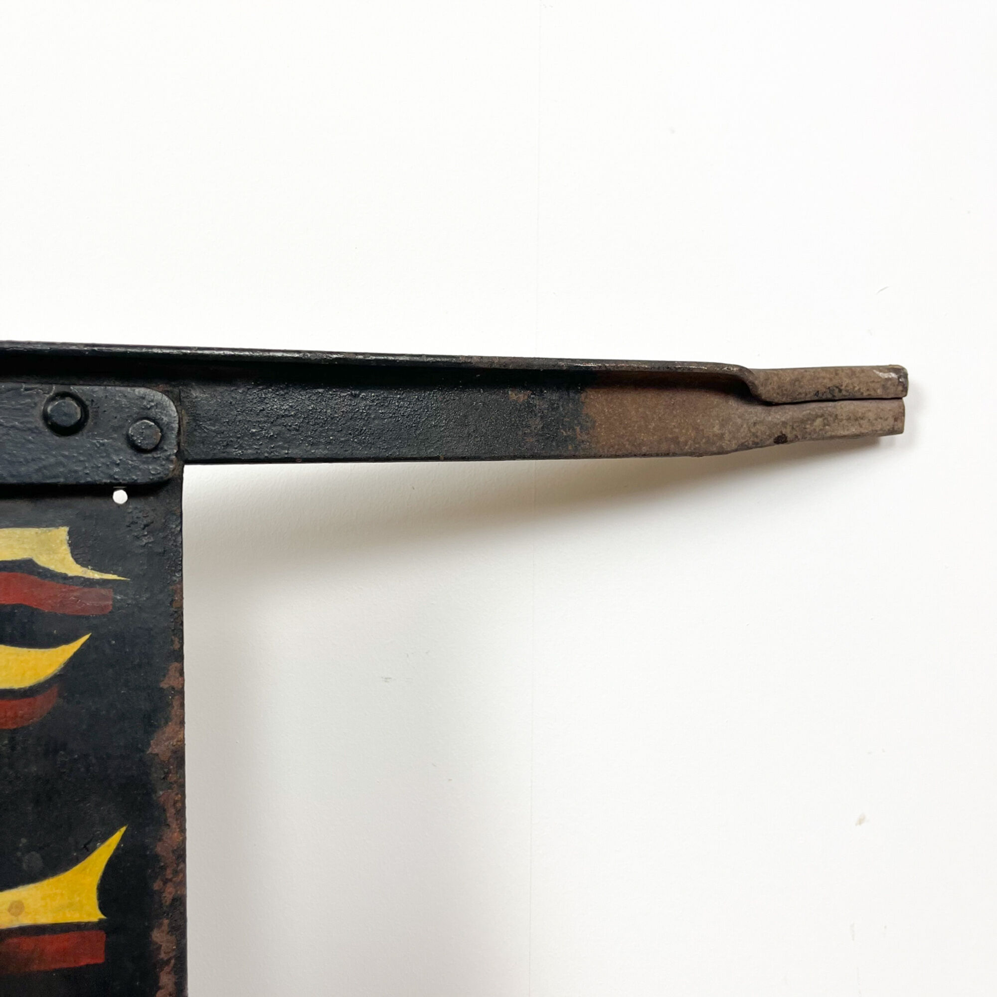 Antique french handpainted shop sign Teinture Nettoyage