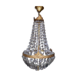 Hot air balloon chandelier with stamps