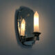 Pair of antique Venetian mirrored wall sconces