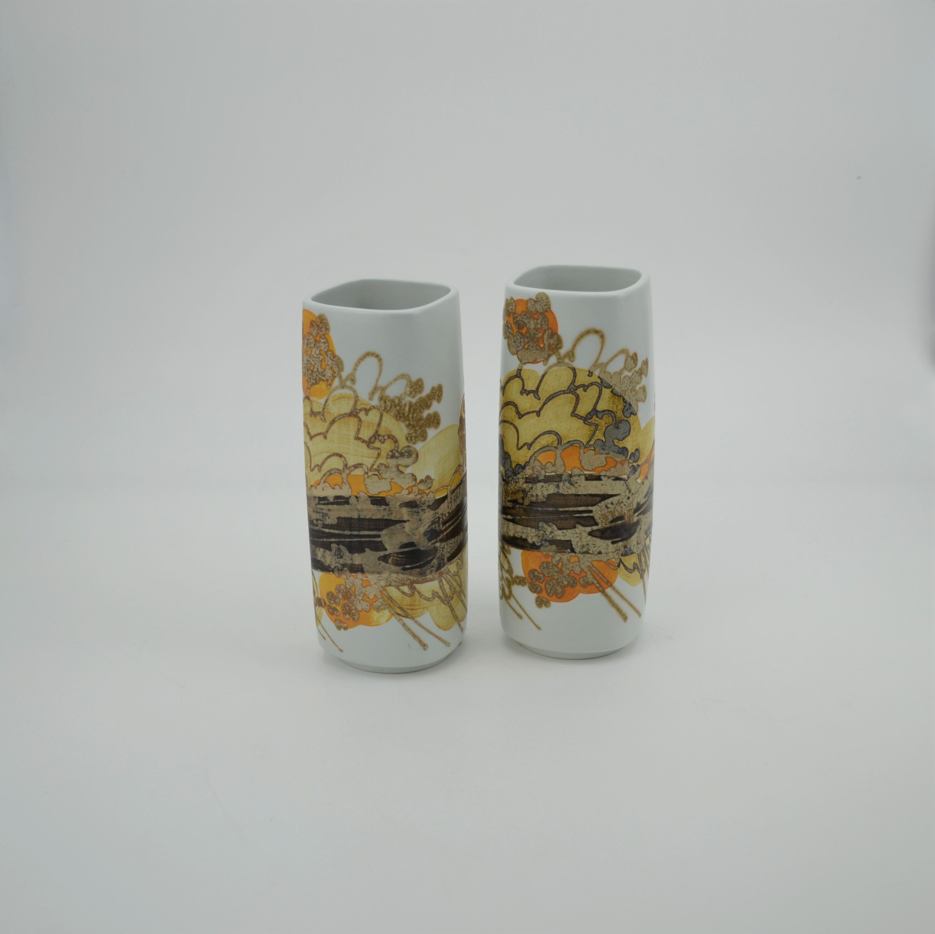 Pair of Earthenware Vases Siena Series by Ellen Malmer for Royal Copenhagen