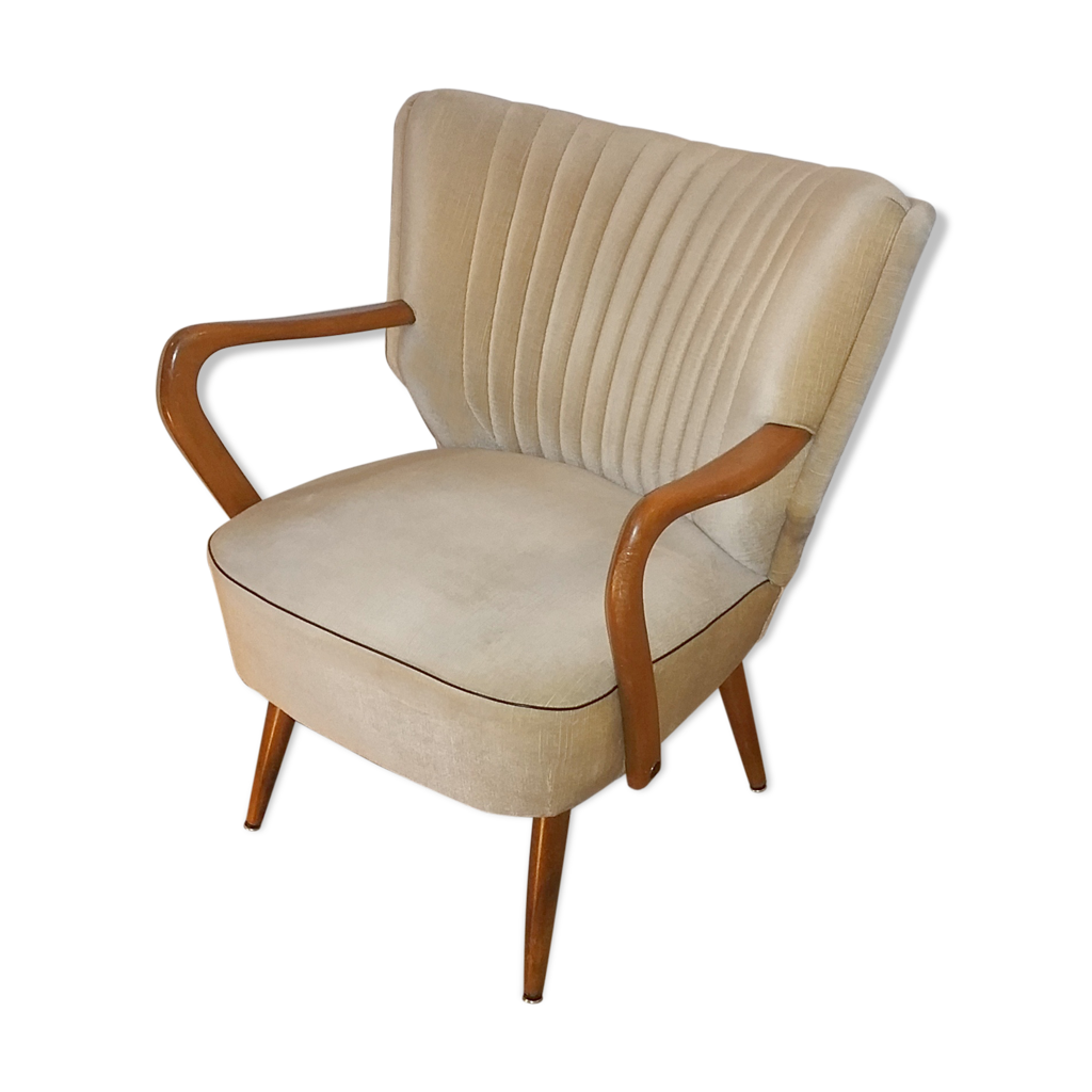 Fauteuil cocktail scandinave vintage années 50/60 Selency