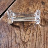 A set of 6 transparent trilobite glass knife rests.