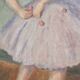 Tableau d'une danseuse art déco par Gontran Sedille