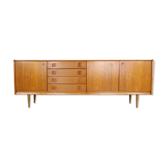 Danish Minimalistic Design Teak Vintage Sideboard, 1970s, Denmark