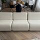 Cream white curled Rotondo sofa (The Socialite Family)