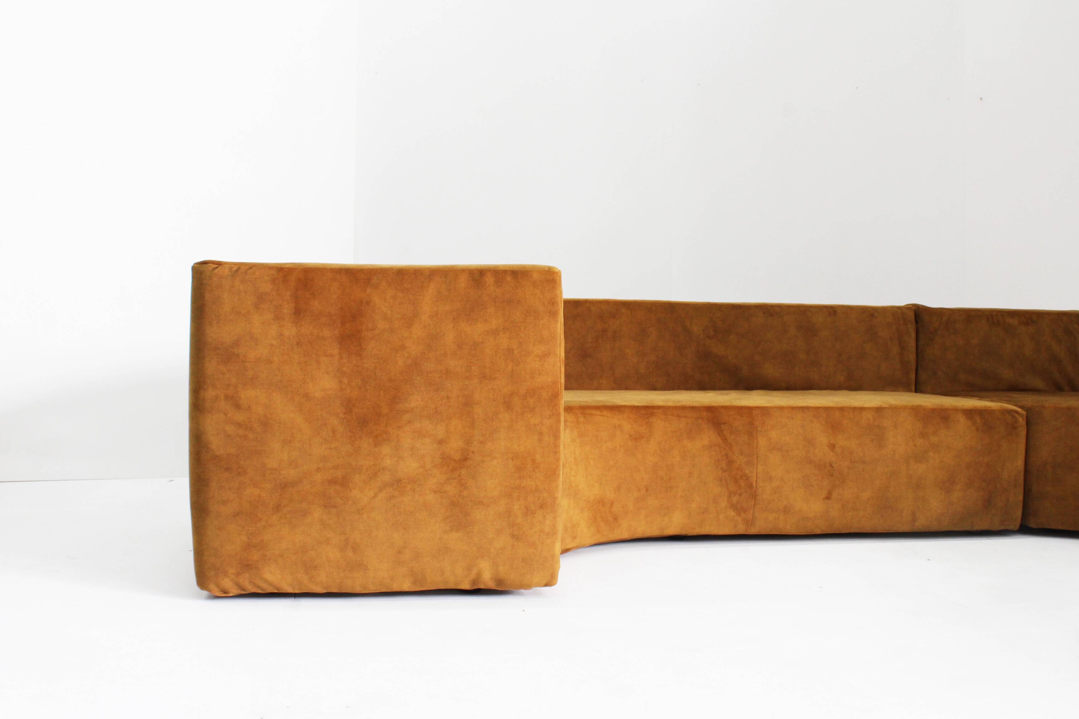 Vintage Modular corner sofa by Giovannetti Collection Italy 1990s