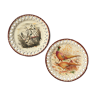 Decorative plates hunting scene