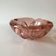Ashtray pink glass