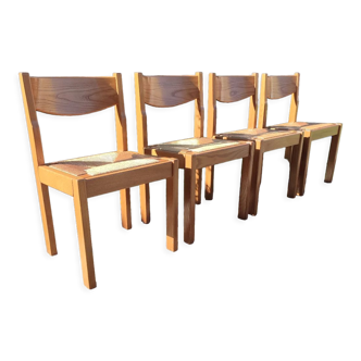 Renewed straw and elm chair