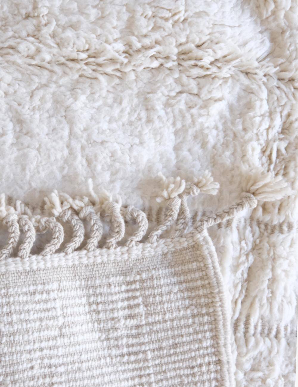 Tapis Blanc Berbère - 294 x 205 cm