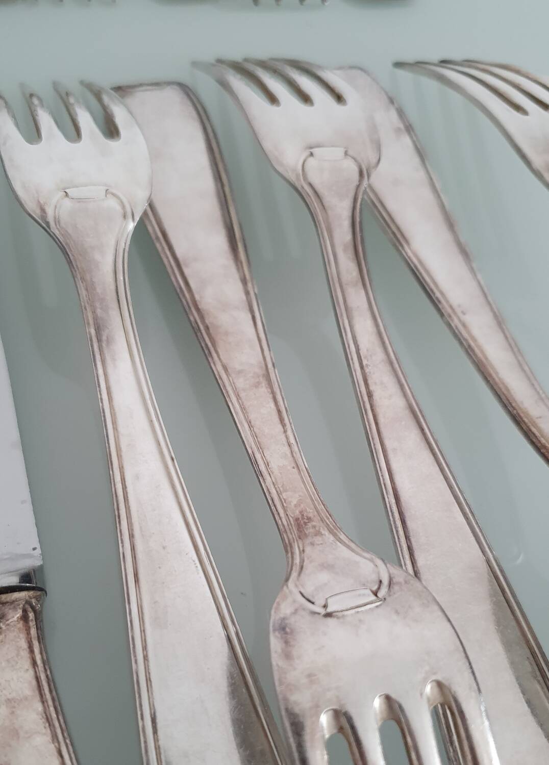 François Frionnet Art Deco silver-plated cutlery set