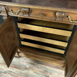 Renaissance psyche doors dresser in solid walnut