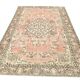 Powder Pink Hand Woven Anatolian Vintage Carpet Rug, 182x295 Cm