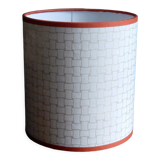 Nepalese paper cylindrical lampshade