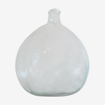 Demijohn 10 liters white glass