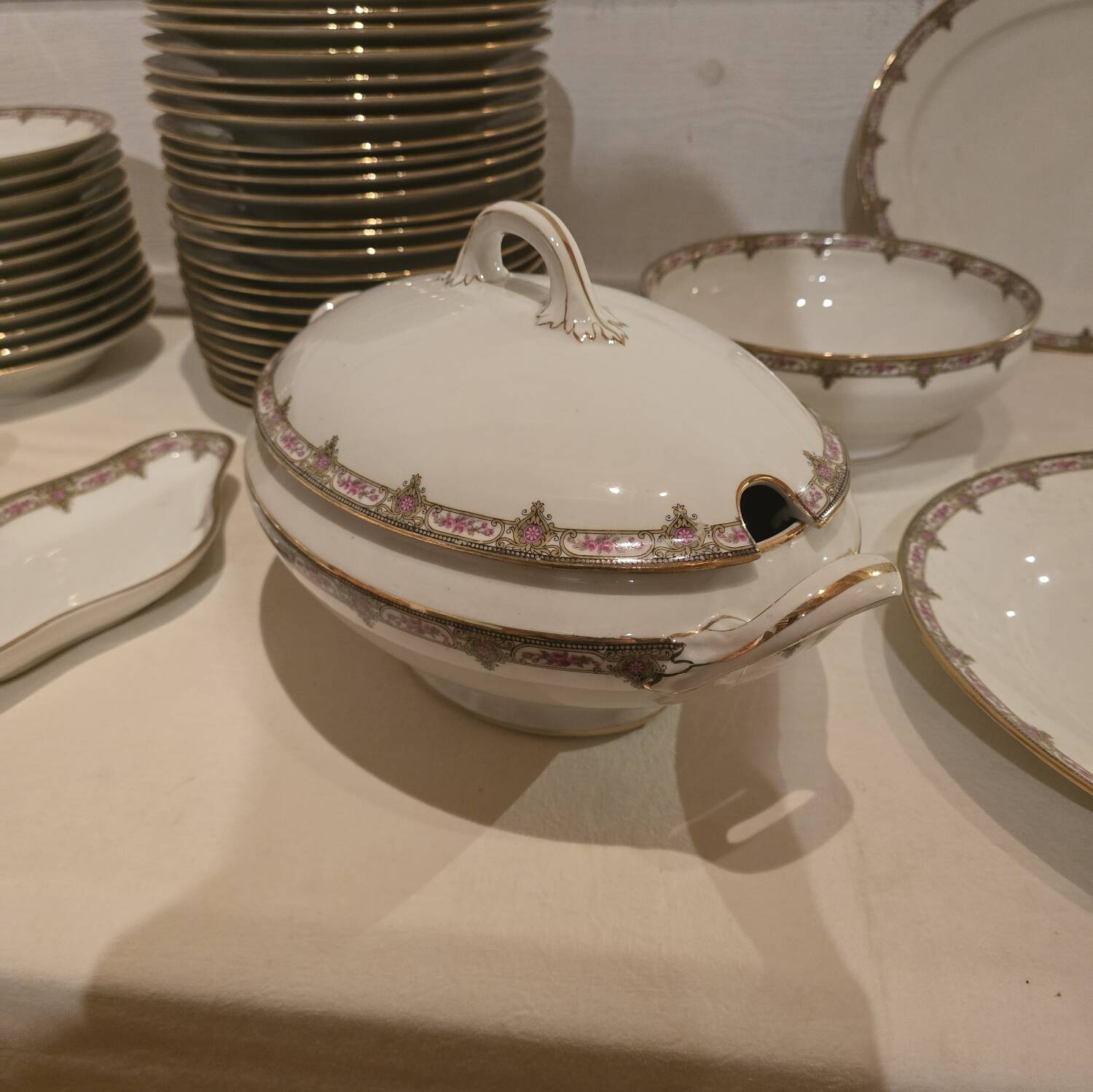 Limoges porcelain service.