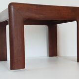 Vintage solid teak side table 1960