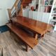 Solid oak farm table