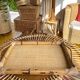 Vintage bamboo and braided rattan top