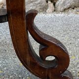 Colonial style pedestal table Indochina Asia vintage 1930s carved wood