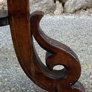 Colonial style pedestal table Indochina Asia vintage 1930s carved wood