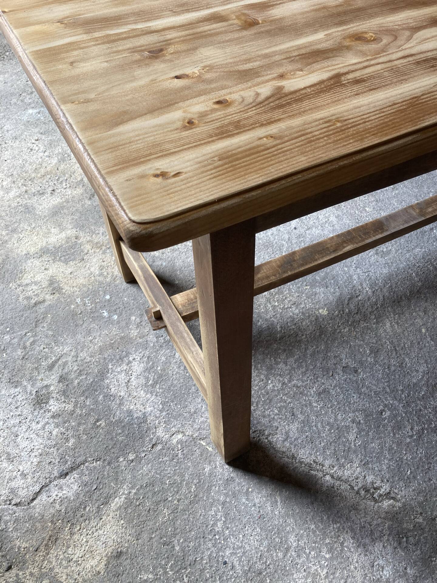 Table de ferme plateau brut 4-6 repas
