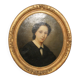 Portrait Elegant Woman oil on canvas, 19th century