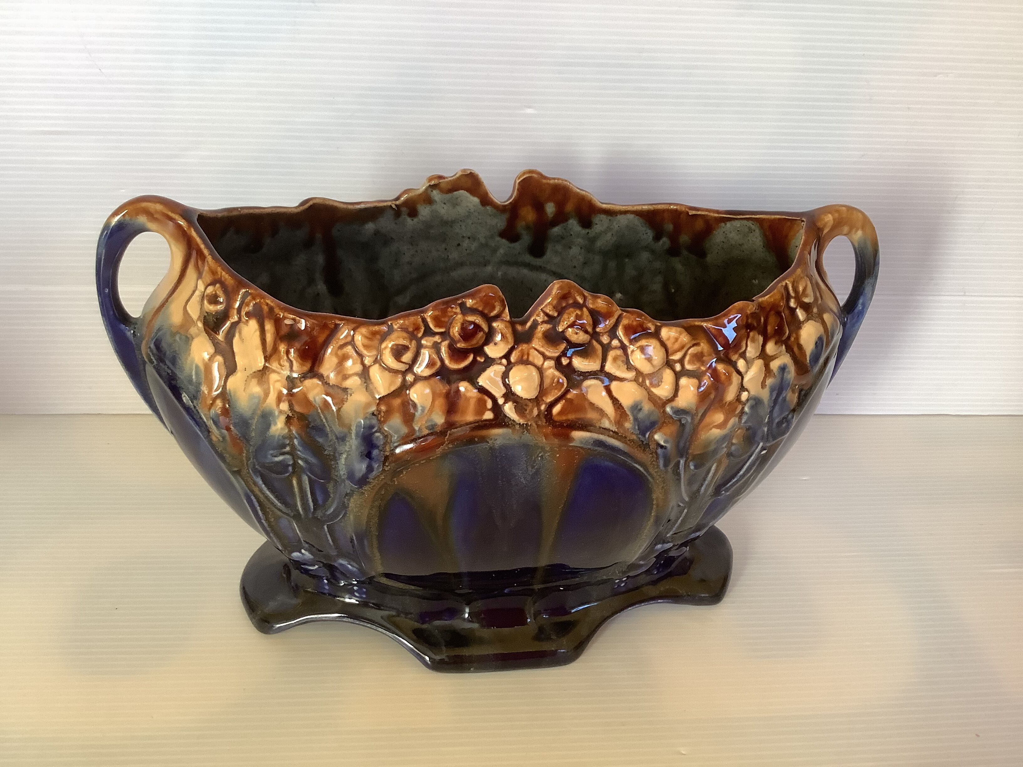 Old earthenware planter vase Belgium