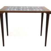 Table d'appoint en palissandre et en céramique, Danemark, 1960