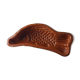 Old glazed terracotta mold, fish shape, Alsace