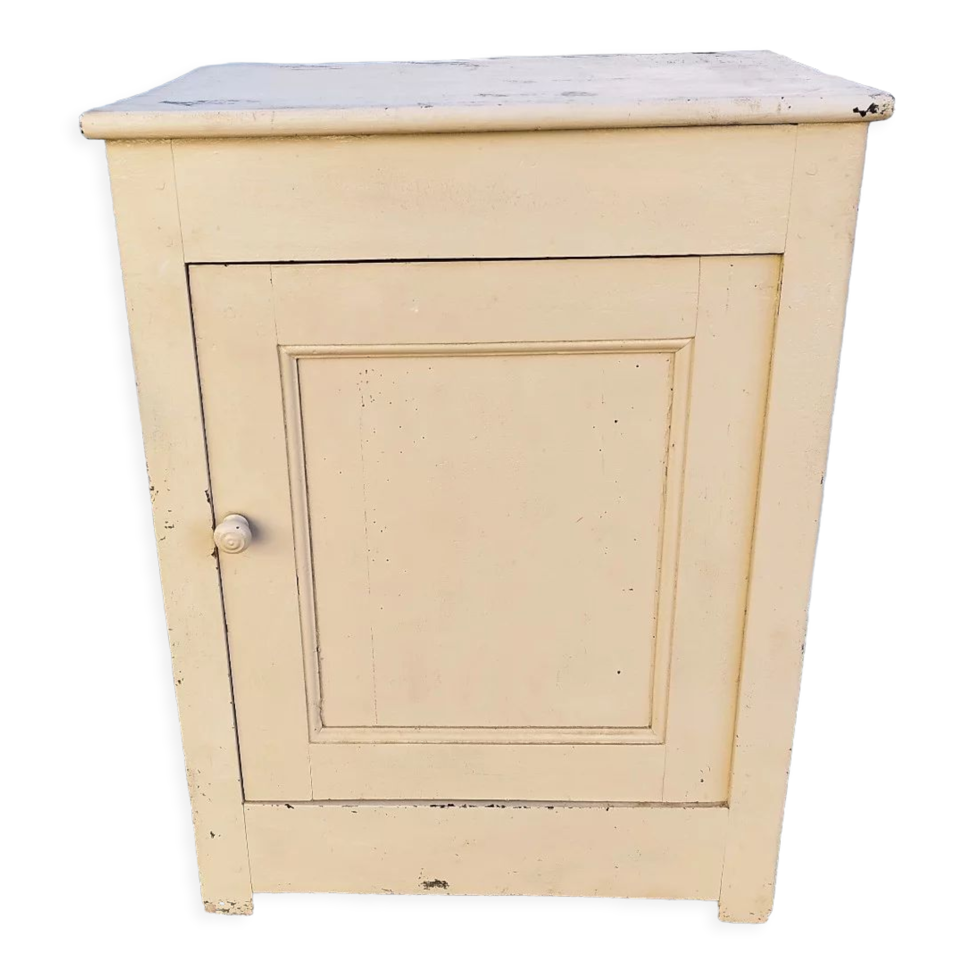 Antique jam maker in vintage painted oak
